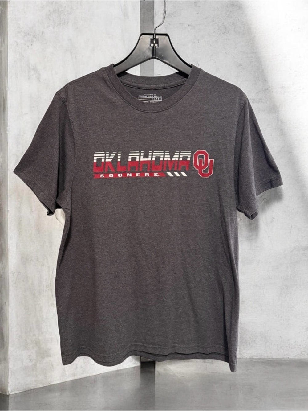OU Oklahoma Sooners Gray T-shirt Men’s Large